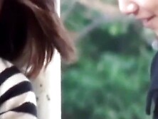 Japanese babe cant hold and pisses through her panties