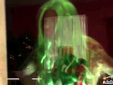 The Grinch appears to be to be without luck 'cuz even trapped this babe couldn't stop the pair to screw. Tiny Amber Ivy is licked