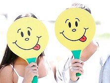 Luring Foxii Black at big tits scene