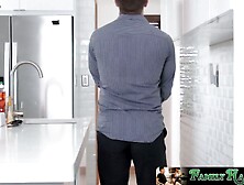 FamilyHandle. com - Flexible little slut puts on a show for stepbro's fat cock