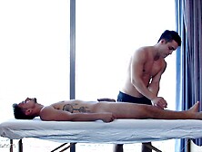 Ollie Massages Jackson's Arsehole With His Dong