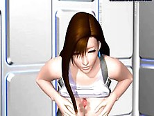 Kinky animated chick rubs a dick