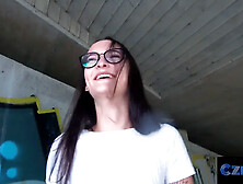 Czech porn - fleshy bootie czech is fucked in public under a bridge