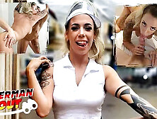 Fit Teen Lola Emme with Saggy Tits Pickup for Casting Fuck