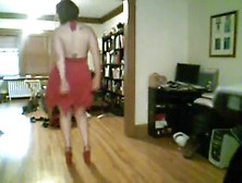 Large Breasted Non-Professional Dancing And Teasing Topless