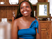 Ebony teen from Africa fucked on video