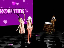 MMD Animation: A Hentai Porn Adventure with Long Hair and Facials