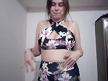 Stepsister sucked stepbrother's dick after the gym