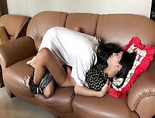 Thai Horny Gf Ride Me On Couch