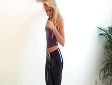 Tamara: Black Latex Trousers