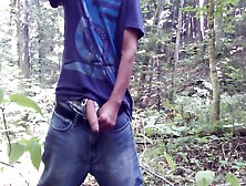 Piss,  Foreskin Play & Jerk Off In The Forest