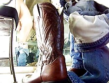 Hairdresser In White Socks And Boots Jo