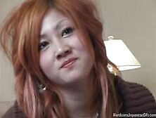 Busty Redhead Asian Fucks And Sucks On Hard Cock