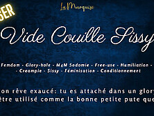 Sissy Cum-dumpster - French audio porn free use sissy