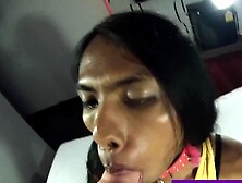 Pov Blowjob By Horny Thai Shemale Slut