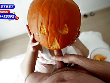 Step Sister Didn't Expect the Halloween Pumpkin Game to Go so Badly!