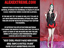 Charming Devil Proxy Paige With Enormous Anal Gape & Bottle In Behind