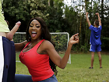 Black mommy Diamond Jackson seduced her son's friend