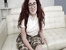 The Slutty 18 Red Haired Is Back Inside Our Studios To Receive The Irresistible Fucked She Needs