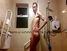 Slim Teen Jerks Off And Enjoys A Hot Shower (Fit Physique)