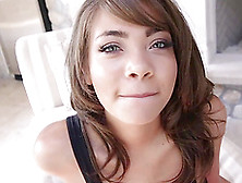 Cum on tits for blue eyed bimbo