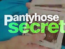 Euro hottie Alice got super legs and hawt red nylon hose