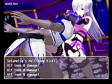 Girl takes on Hero 1 Selunelia in an intense struggle