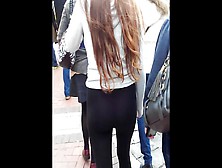 Ass Voyeur 22 - Redhead With Cute Ass In Leggings