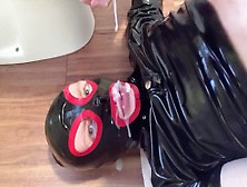 Fetish Rubber Gimp Twink Huge Self Facial