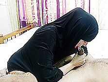 Milf In Hijab Spits And Lick To Clean Cock