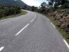 French Teen Motorcycle Exhibition - Motarde Française montre ses seins