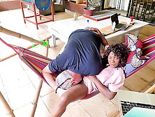 Lazy Sunday on the Patio: Flow Gets Caught Mastrubating in Her Hammock