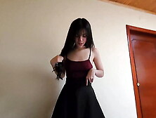 Part one.  Laura in Skirt is poked against the Wall. " - Six Splinters in Skirt