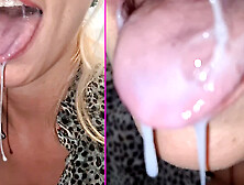 She cleaning the kitchen after lunch and I filled her mouth with dessert