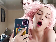 Fucked a pretty Asian girl handcuffed.