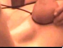 the Whip over Jenna's firmly tied boobs