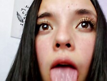 Young Colombian girl becomes a nymphomaniac thirsty for pleasure and enjoys showing off how slutty she is