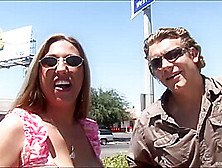 Busty babe,  Alisandra Monroe gave a titjob to her lover and then he fucked her good