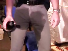 Pissing Grey Lewis-Jeans,  Bulge,  Part 2