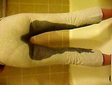 Wetting Grey Tights Thong