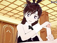 Ran Mouri (Bunny Lady) and I have intense sex in the casino. - Detective Conan Cartoon