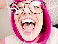 FREAKY LIL WHORE GETS NUT AFTER NUT!! MULTIPLE SPUNK FOUNTAIN CUMPILATION FEST