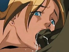 Ghetto anime gets monster hard poked