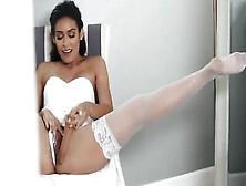 Slutty bride Katana Kombat is fucking best man moments before wedding