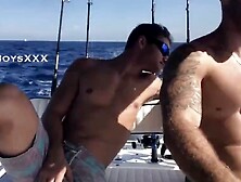 Well-Shaped Gay Soldiers Are Making Out On The Boat