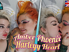 Climax With Us With Amber Phoenix And Harleyy Heart