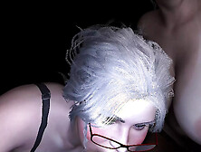 Double Cougar Blowjob with Esmeralda and Her Friend