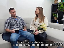 HUNT4K.  Amalia Davis showed her pussy to her new neighbour