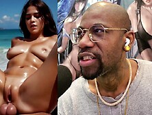 Constricted Hairless Tan Twat Baddie Gets Booty Drilled, Jiggly Butt Black Hotty Wrapped In Slavery And Drooling, Charming Smoot