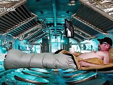 Fleshlight Launch Shiny Down Bag Hands Free Masturbates.